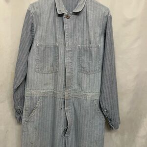 Vintage Universal Overall Stone Cutter Herringbone Overalls.